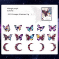 thumbnail image 4 of notebook decoration material Violet Butterfly stickers, 4 of 8