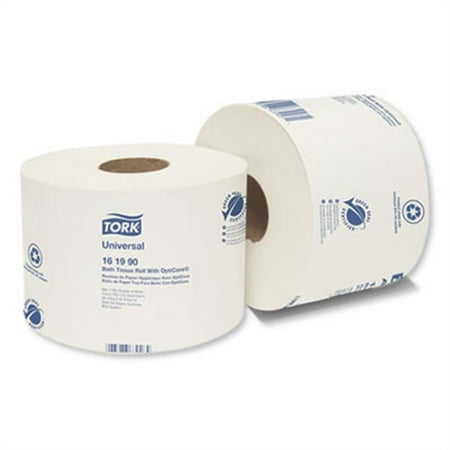 Essity TRK161990 Universal Bath Tissue Roll with OptiCore Septic Safe White