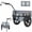 Black Gray, variant on Harmie Bike Cargo Trailer for Bicycle Hauling Black Gray Steel Frame Quick Hitch Outdoor Travel Cart 88 lb Capacity 16 Inch Wheels Foldable Frame Waterproof Cover