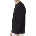 thumbnail image 3 of Hanes Men's Essential-T Long Sleeve T-Shirt, Comfortable Crew Neck Durable Tee, Black, 3-Pack, XL, 3 of 5