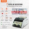 thumbnail image 2 of VEVOR Money Counter Machine, Bill Counter with UV, MG, IR and DD Counterfeit Detection, USD & EUR Cash Counting Machine with Large LCD & External Display for Small Business, 2 of 9