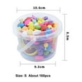 thumbnail image 5 of LNGOOR 160 Pieces Snap Pop Beads Toys, Kids Jewelry Making Kit Pop-Bead Art and Craft Kits DIY Bracelets Necklace Hairband and Rings Toys for Age 3-8 Years Old Girl, 5 of 7