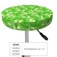 thumbnail image 4 of Round Bar Stool Seat Covers, Green Cucumber Elastic Round Chair Cover Stool Seat Slipcover Bar Stool Cushions Round Pad for 12-14 inch, 4 of 7