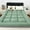 03-Dark Green, variant on Soft Breathable Mattress Topper Cozy Mattress Pad, Plush Bubble Fiber Filling Folding Roll Up Mattress Sleeping Pad, Multiple Color Options, Bed Mattress Pad for Comfortable Sleep