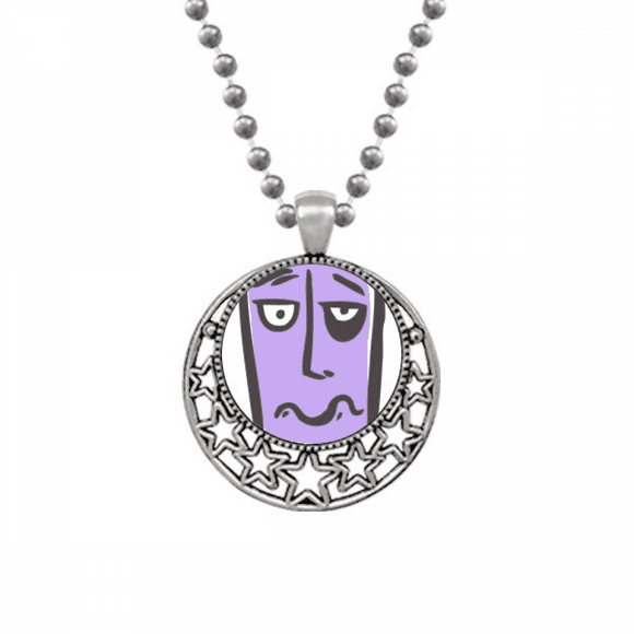 Sing Face Sketch Hunger Necklaces Pendant Retro Moon Stars Jewelry