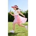 thumbnail image 3 of Toddler Girls Summer Double layered Tutu Dress Tulle Dresses Fluffy Sundress with Sequined Mesh & Bowknot Belt Party Princess Outfit for 5-6 Years Kids, Pink, 3 of 14