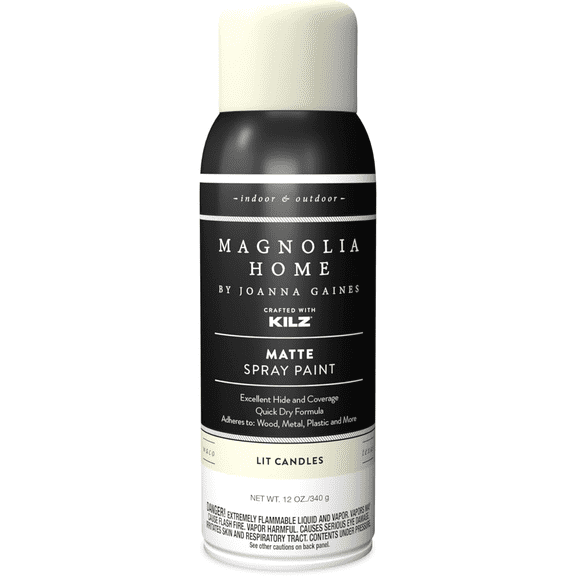 Magnolia Home Lit Candles Matte Enamel Spray Paint 12 oz