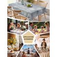 thumbnail image 5 of Vintage Blue Table Cloth, Modern Abstract Art Oil Painting Waterproof Tablecloth for Rectangle Tables, Reusable Washable Fabric Table Cover for Restaurant Kitchen Dining Tables 60"x102", 5 of 6
