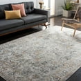 thumbnail image 2 of SAFAVIEH Dream Terrance Modern Polyester Area Rug, Ivory/Light Grey, 6'7" x 6'7" Square, 2 of 8