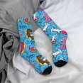 thumbnail image 5 of Vsdgher Sharks Summer Crew Socks for Men & Women, Breathable Casual Athletic Ankle Socks, 5 of 6