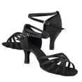 thumbnail image 3 of Zapatos latinos suaves y cómodos, zapatos de baile de moda para mujer, color negro 36, 3 of 9
