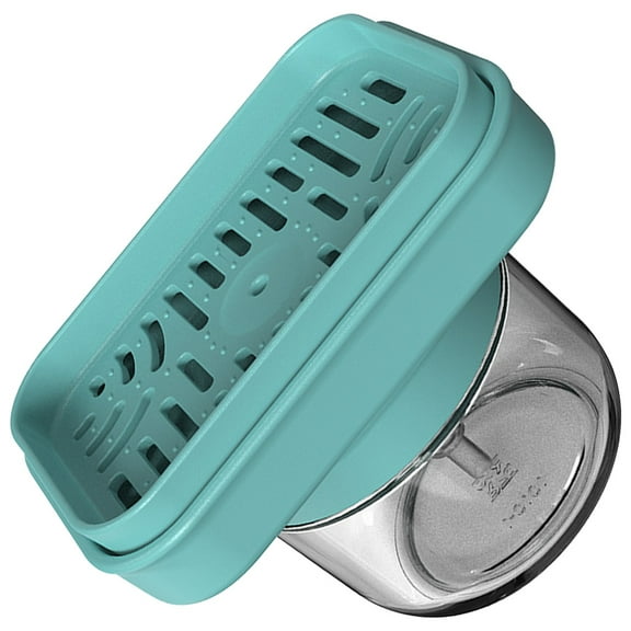 FELTECHELECTR Dish Soap Pump Dispenser for Kitchen Blue 1Pcs 5.1x3.9x3.7in