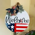 floral 4th of july wreath