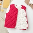 thumbnail image 5 of Bixock Toddler Girls Puffer Vests Girls Zip Up Jackets Kids Fleece Vests Waistcoat Outerwear Sleeveless Crew Neck Padded Thermal Daily Jacket for Kids 2-14Years, 5 of 7