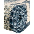 thumbnail image 4 of Unique Loom Outdoor Bohemian Collection Area Rug - Anthro (2' x 6' 1" Runner Blue/Ivory), 4 of 6