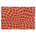 thumbnail image 1 of Town & Country Terra Emmett Groovy Felpudo Para Puerta De Fibra De Coco Natural, Resistente, Antideslizante, Para Entrada, Color Rojo, 18.0 X 30.0 In, 1 of 1