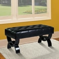 thumbnail image 5 of Central Park 36" Tufted Leather Ottoman, Multiple Colors, 5 of 6