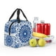 thumbnail image 5 of Easygdp Blue Watercolor Bolsa Térmica Premium - Tela Oxford Impermeable, Gran Capacidad, Bolsillo Frontal, Unisex para Trabajo, Escuela, Actividades al Aire Libre y Picnics, 5 of 8