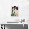 thumbnail image 2 of ARTCANVAS Blue Iris Canvas Art Print by Ohara Koson - Size: 18" x 12" (0.75" Deep), 2 of 9