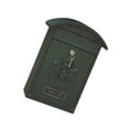 thumbnail image 1 of VONKY Mailbox Mail Secure Locking Mail Box 26x10x36cm Decorative Letterbox Green, 1 of 8