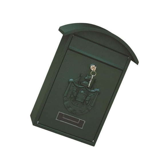 VONKY Boîte aux Lettres Boîte aux Lettres Verrouillable Sécurisée 26x10x36 cm Boîte aux Lettres Décorative Verte
