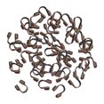 thumbnail image 1 of 100 Uds. De protectores fabricación , tobilleras DIY rojo bronce Zulema Bucles de protección de alambre, 1 of 7