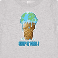 thumbnail image 4 of Inktastic Keep It Cool Melting Earth Ice Cream Cone Boys or Girls Baby T-Shirt, 4 of 5