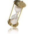 thumbnail image 2 of 5-6 Minute Hourglass Sand Timer Clock With Sparkling White Sand 6" Brass Vintage Antique Style Nautical Collectors Gift Decorative Souvenir Unique Creative Gifts For Home Office Study Desk, 2 of 5