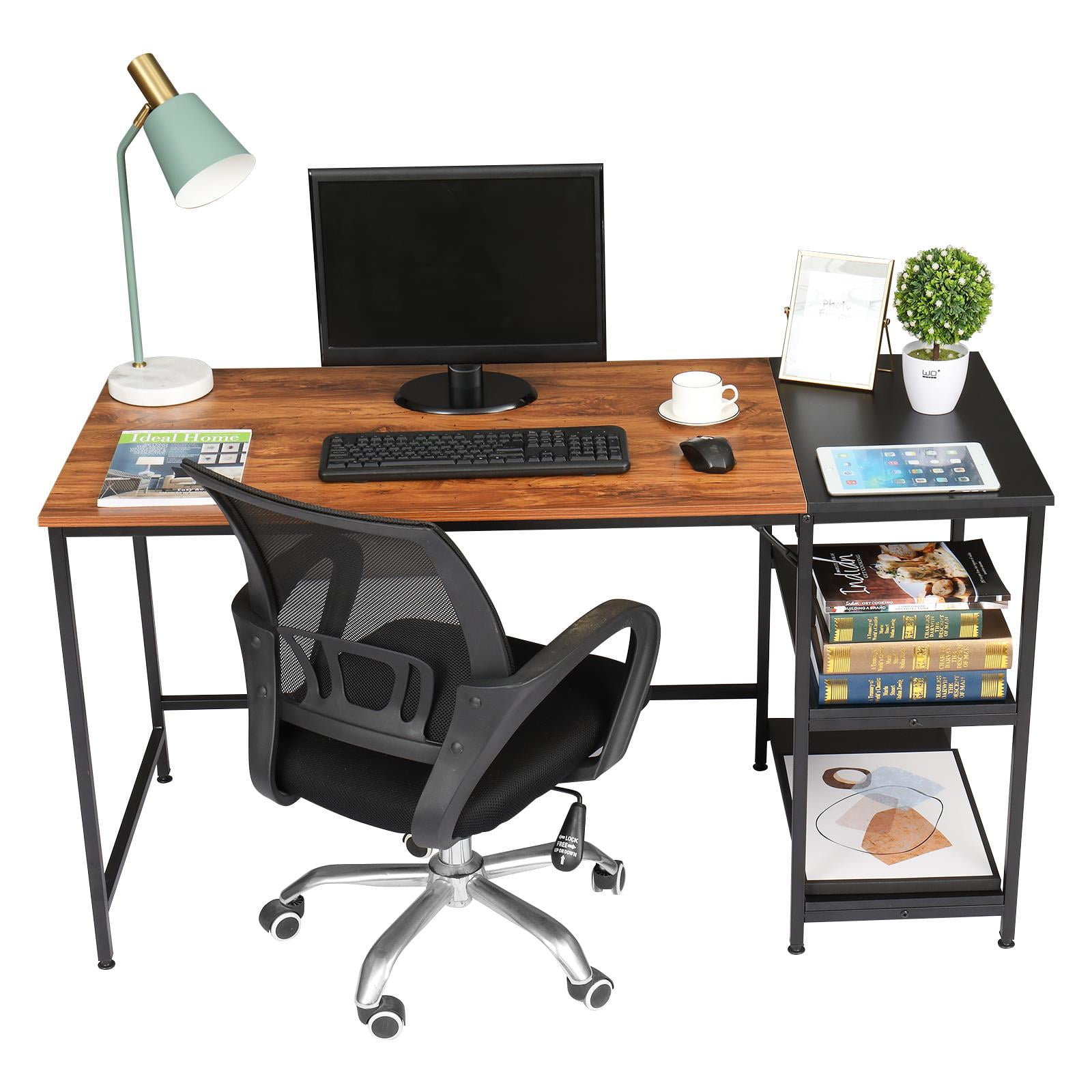Winado Home Office Computer Desk,Study Writing Desk with Metal Drawer