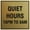 Brushed Gold, variant on Signs ByLITA Square Quiet Hours 10PM to 8AM Sign - Easy Installation | Durable Material (Black) - Large