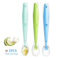 thumbnail image 2 of Cuchara suave de silicona para bebé, vajilla de alimentación de entrenamiento para niños, cubiertos de alimentación sólidos con detección infantil, regalo de Año Nuevo, 2022, 2 of 4