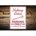 thumbnail image 1 of Makeup Artist Parking Novelty Decor, Metal Wall Sign - 10x14 Inches, 1 of 4