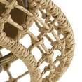 thumbnail image 4 of Laila Collection 12-1/4 in. Two-Light Vintage Brass Coastal Flush Mount with Woven Jute Accents, 4 of 9