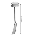 thumbnail image 2 of WHAMVOX Soil Digging Tool Garlic Planting Tool Silver Iron Gardening Tool 1Pack, 2 of 3