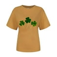 thumbnail image 4 of LSLJS T-Shirt à Col Rond de la Saint-Patrick à Imprimé Quatre Feuilles à Manches Courtes Décontracté Ample Haut à Manches Courtes Haut/chemise à Manches Courtes à Col Rond, Cadeaux pour Femmes, 4 of 4