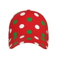 thumbnail image 2 of Haiem White and Green Polka Dot Baseball Cap Dad Hat Cotton Soft Adjustable Fashion Hats for Men Women Unisex Style Headwear, 2 of 9
