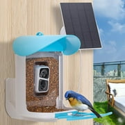 3W Solar Panel for Security Camera, 5V USB Solar Panel Charger with 9.8ft Cable Micro USB & Type C Port, Compatible with Rechargeable Battery Powered Cam, IP65 Waterproof, 360° Adjustable Bracket
