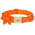thumbnail image 2 of Pet Artist Personalized Nylon Dog Collar Cute Flower Printed Puppy Pet Name Free Custom ID, 2 of 14