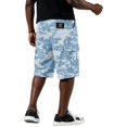 thumbnail image 6 of Cargo Shorts for Men Drawstring Elastic Waist Camouflage Shorts Summer Loose Causal Shorts with Multi-Pockets, L, 6 of 6
