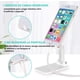 thumbnail image 2 of Soporte ajustable para teléfono celular, soporte plegable para tableta Soporte para teléfono móvil para escritorio CompatibleTodos los teléfonos inteligentes（blanco), 2 of 4