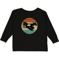 thumbnail image 3 of Inktastic Vintage Airplane Retro Sunset Boys or Girls Long Sleeve Toddler T-Shirt, 3 of 5
