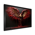 thumbnail image 2 of Designart "Royal Angel Wings Red and Gold Majesty II" Fashion Framed Wall Art Decor - Glam Gold Fantasy Bedroom Framed Canvas Wall Art, 2 of 6