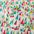 thumbnail image 6 of Merry & Bright by Levtex Home - Holly Jolly Duvet Cover Set - Twin Duvet Cover (68 x 88in.) + One Standard Pillow Case (26 x 20in.) - Christmas Tree - Red Green Teal Pink - Polyester, 6 of 8