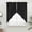 Black, variant on Black Pure Color Swag Valances for Windows, Kitchen Curtains 36 Inch Length 2 Panels Set, Aesthetics Contemporary Luxury Short Curtains for Small Windows Rod Pocket Cafe Curtains Drapes 28"x36"