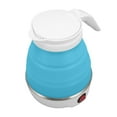 thumbnail image 1 of Electric Kettle, 600ML Water Boiling Pot Auto Power Off US Plug 110V  for Travel White,,Blue, 1 of 8
