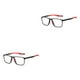 thumbnail image 1 of Qarigey Gafas deportivas Anti luz azul Sin lentes recetados Hombres Mujeres Gafas Lector Gafas Vida diaria Negro / Rojo Negro/Rojo 2piezas, 1 of 6