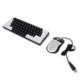 thumbnail image 1 of Clavier de Jeu Filaire à 60 %, Rétroéclairé RVB 61 Touches Mini Clavier de Bureau Filaire, Clavier Rétroéclairé RVB avec Souris, pour Tablette Ordinateur Portable pour Win7 8 10, pour OS X, 1 of 7