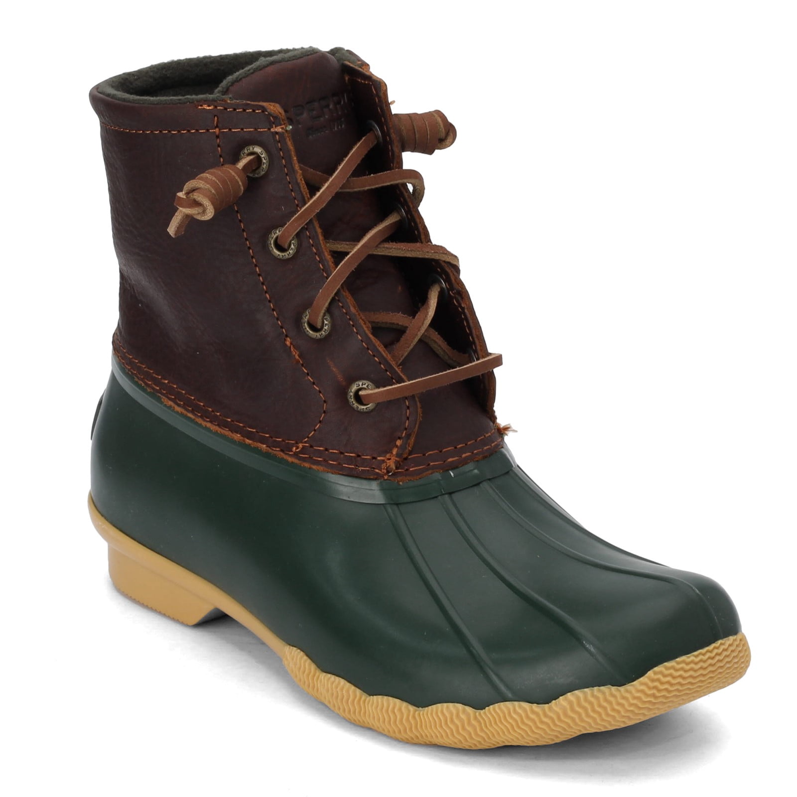 hunter green sperry duck boots