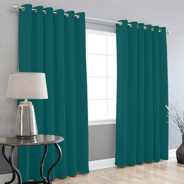 Cortinas Blackout 275cm Ancho X 215cm De Largo En 2 Paneles, 100% Microfibra Poliéster CARIBE