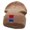 Khaki, variant on Rodeo Barrel Symbol Embroidered 12 inch Acrylic Cuffed Long Beanie - Khaki OSFM